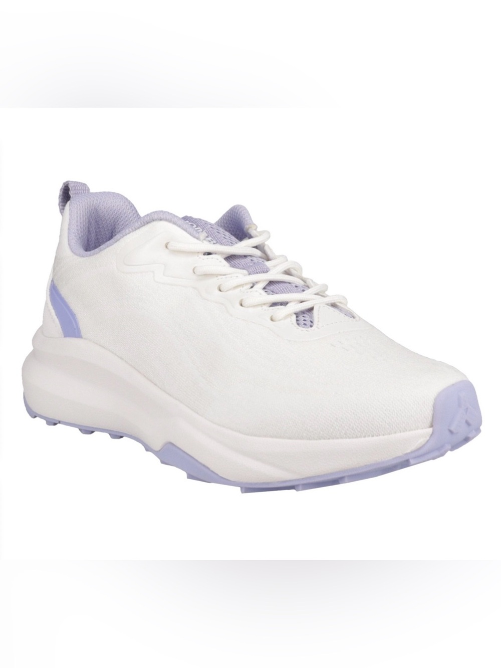 Khombu White and Lavender Women's Athletic Sneaker
